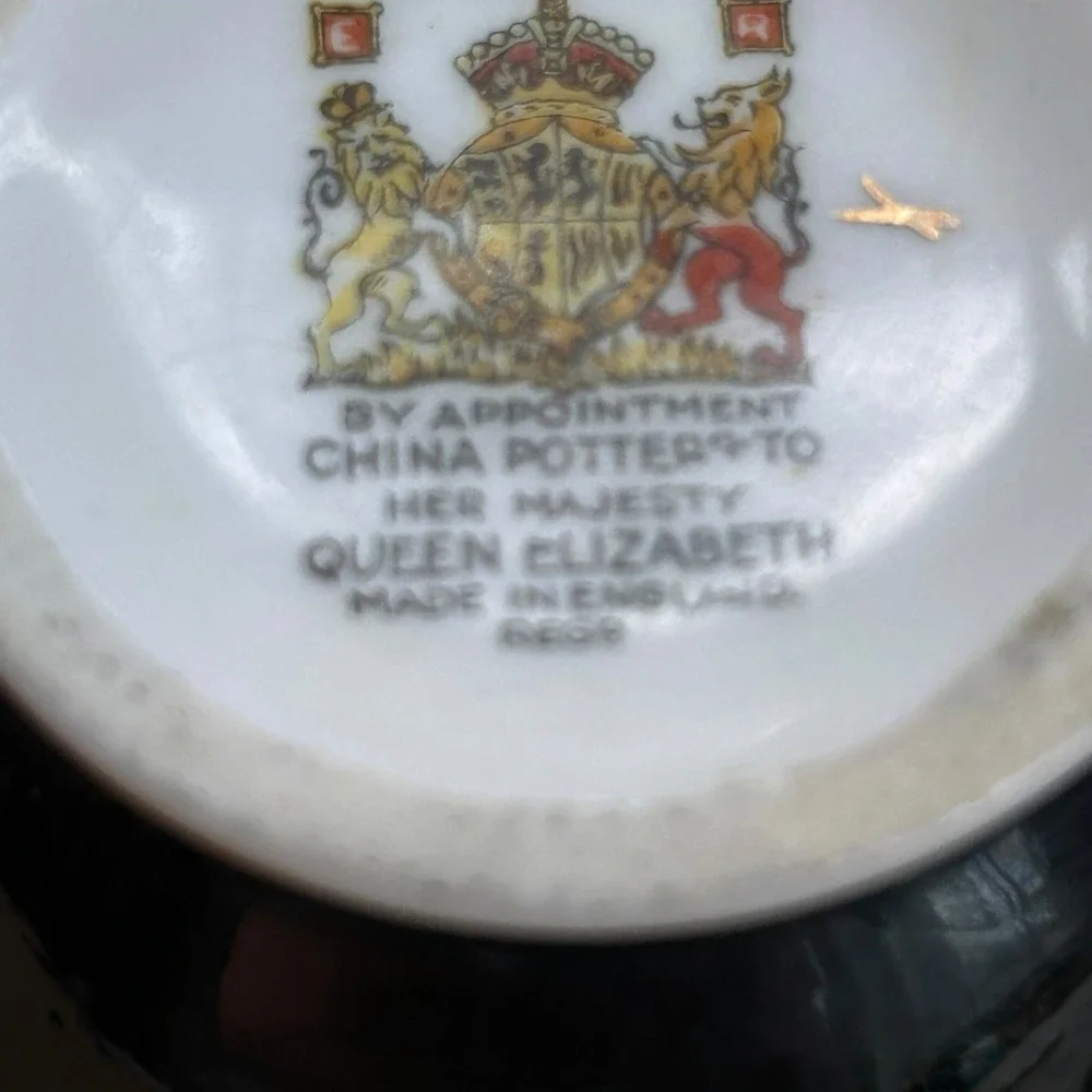 Paragon Sugar & Creamer Black floral